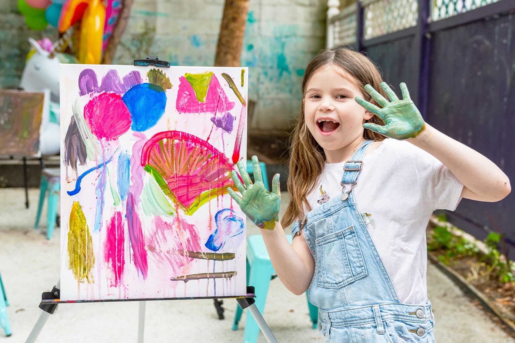 Abstract and modern art making at PLAYDAY